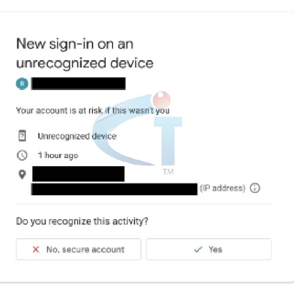 unrecognized device